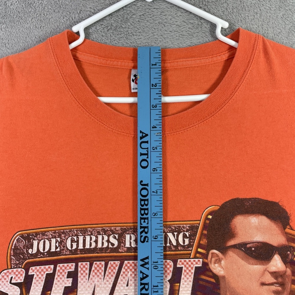 Chase Authentics NASCAR Tony Stewart Shirt Men XL Orange Racing Graphic Tee READ - Picture 10 of 16